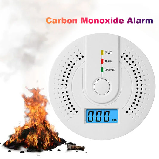 Digital Carbon Monoxide Detector Sound Warning Battery Powered CO Gas Monitor Alarm Detector Portable CO Detector Home Use