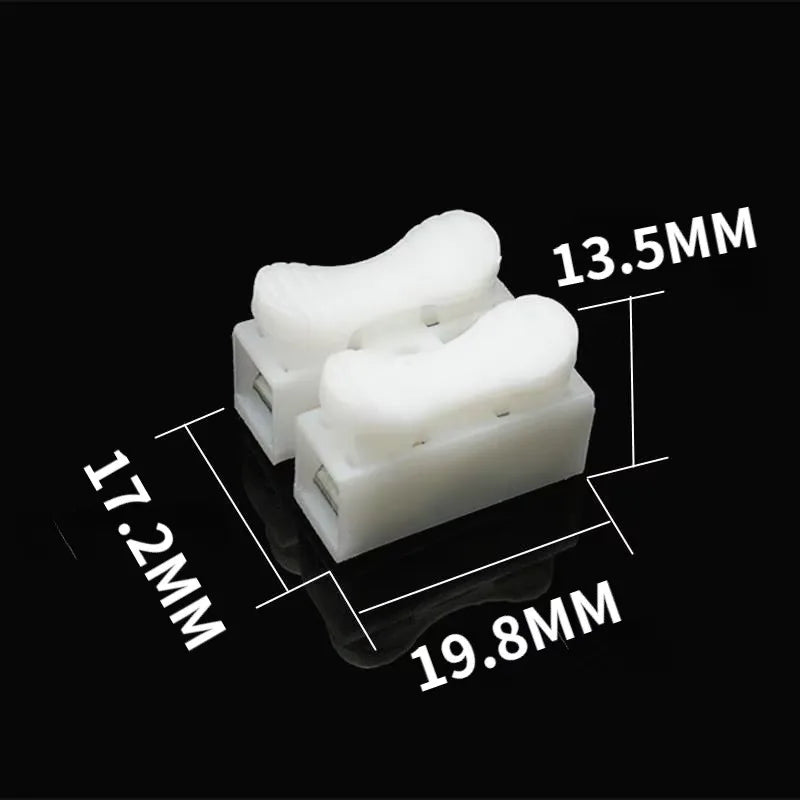 Quick Wire Connectors 1P 2P 3P No Soldering Required Spring Clamp Cable Terminals Screwless Terminal Block for Electronics