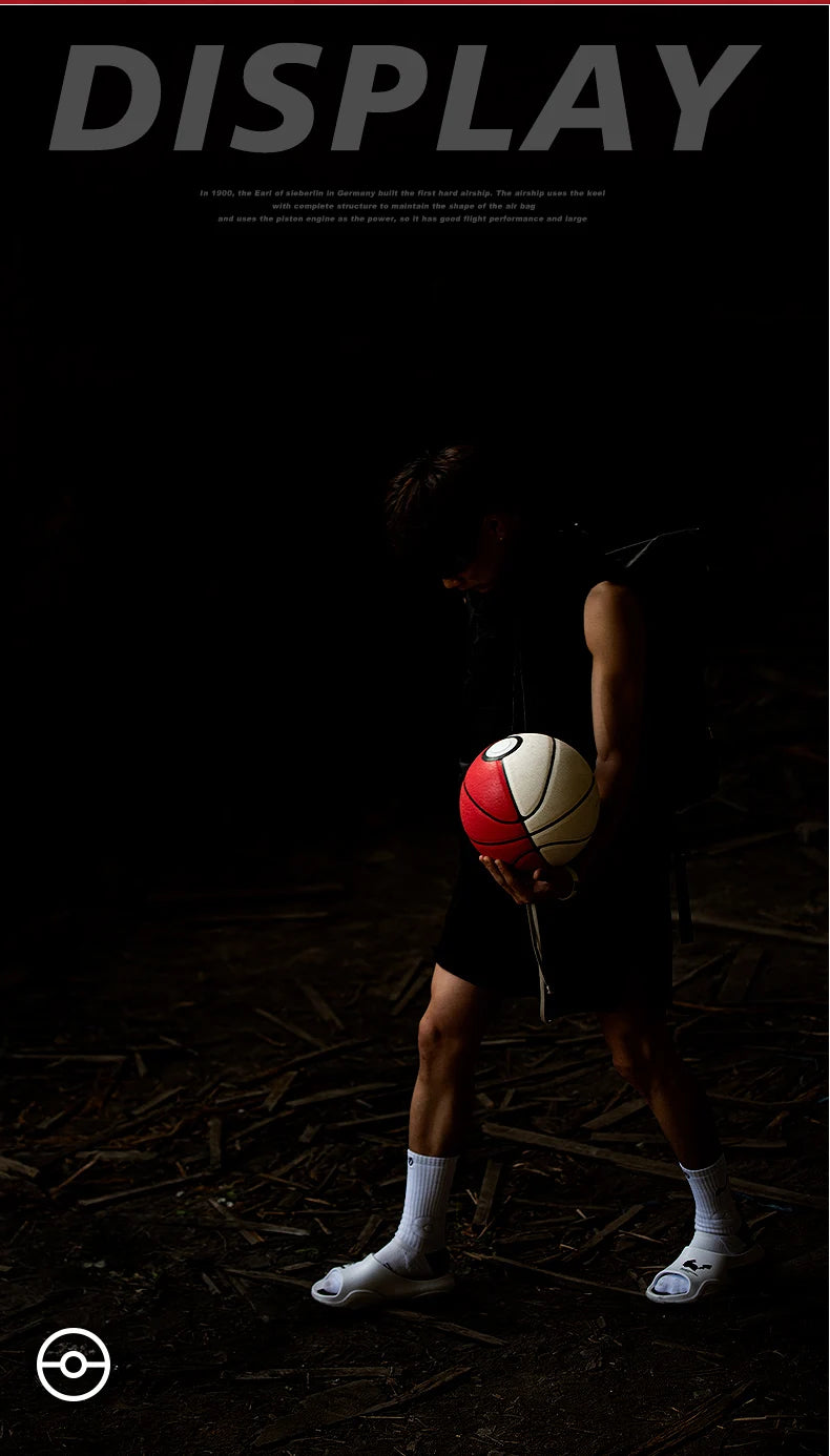 High Quality White Red PU Basketball Official Size 7 Professional Basketball with 4 Layers Outdoor Indoor Durable Ball