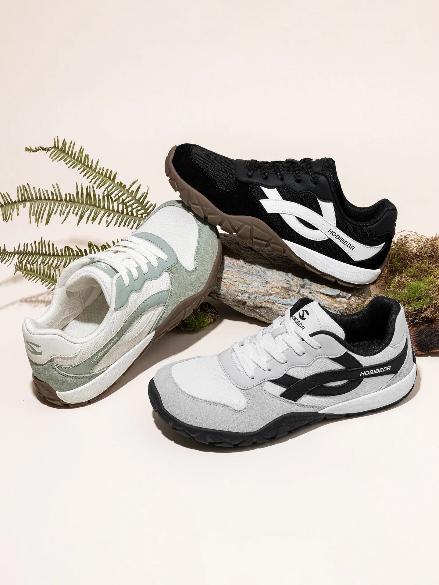HOBIBEAR Unisex Wide Width Shoes Minimalist Barefoot Sneakers Hiking Trail Running Shoes for Men Women