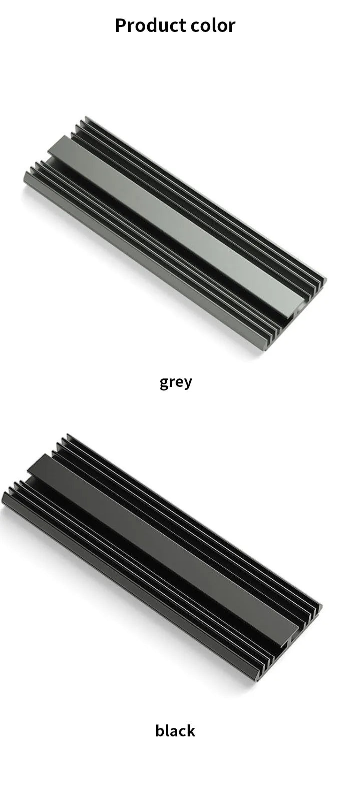 TEUCER M2 2280 Solid State Hard Disk Aluminum Radiator M.2 SSD Heatsink with Thermal Silicone Pad For PS5/PC/Laptop Cooling