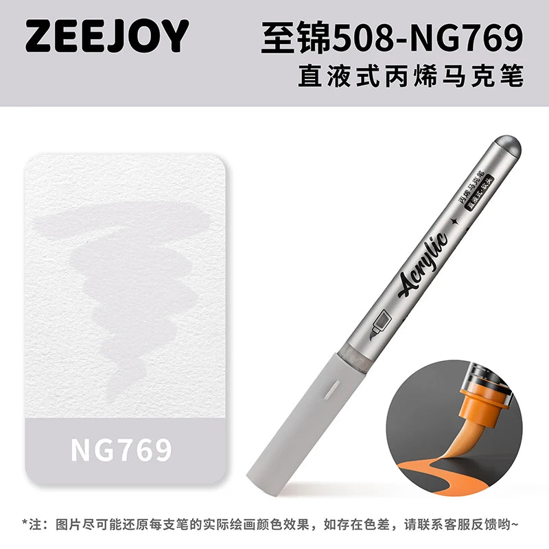 ZEEJOY 120/12/1 Colors Direct Liquid Acrylic Marker Pens Waterproof Pen Soft Brush Nib for Manga School Art Supplies Stationery