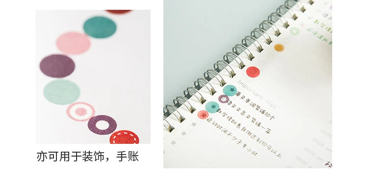 60mm*3m Dot Washi Tape for Diary Scrapbooking DIY Deco Junk Journal Creative Stationery School Supplies Masking Tapes