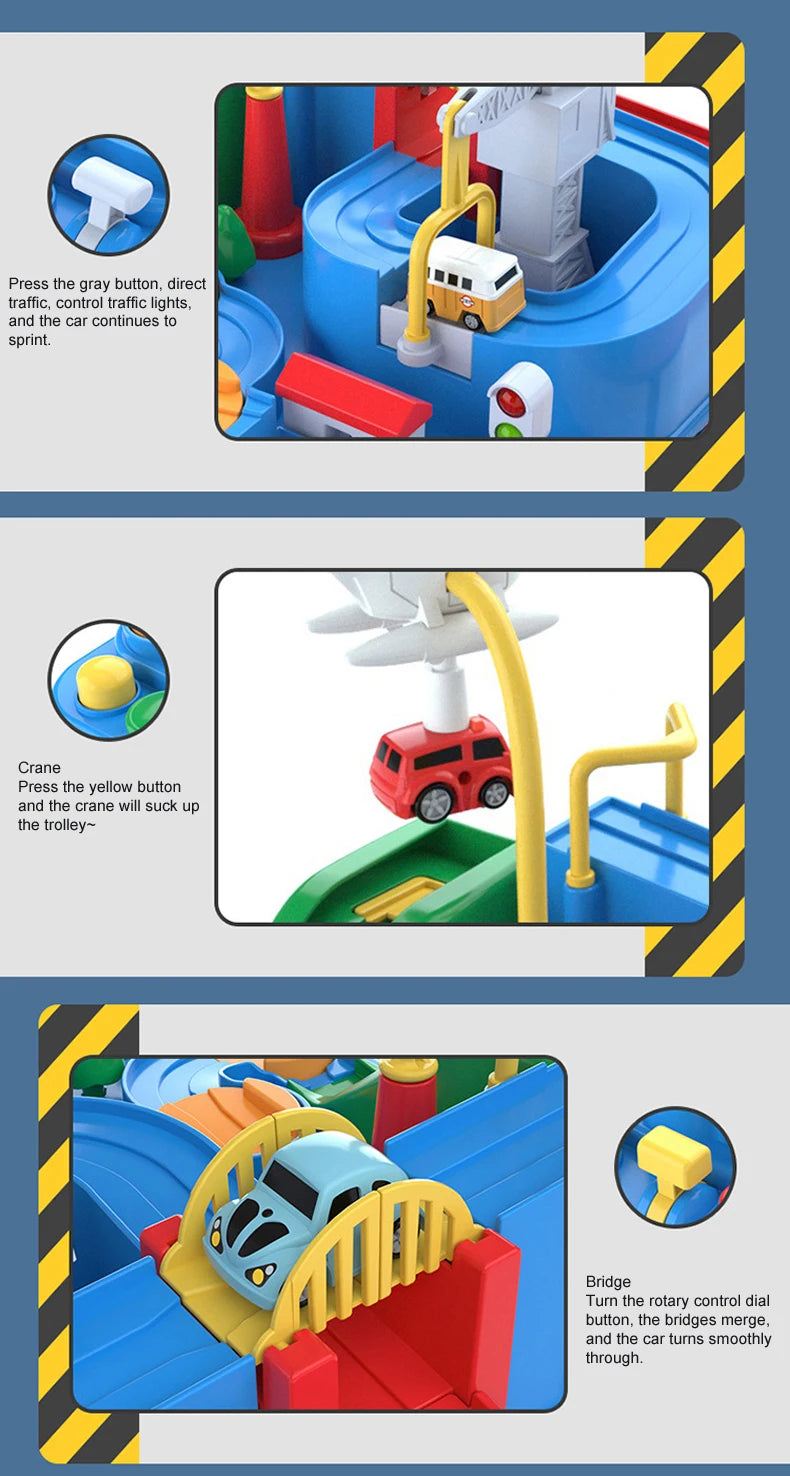 Racing Rail Car Model Space Aerospace Animals Educational Toys Children Train Track Adventure Brain Mechanical Interactive Game - Shoppiline
