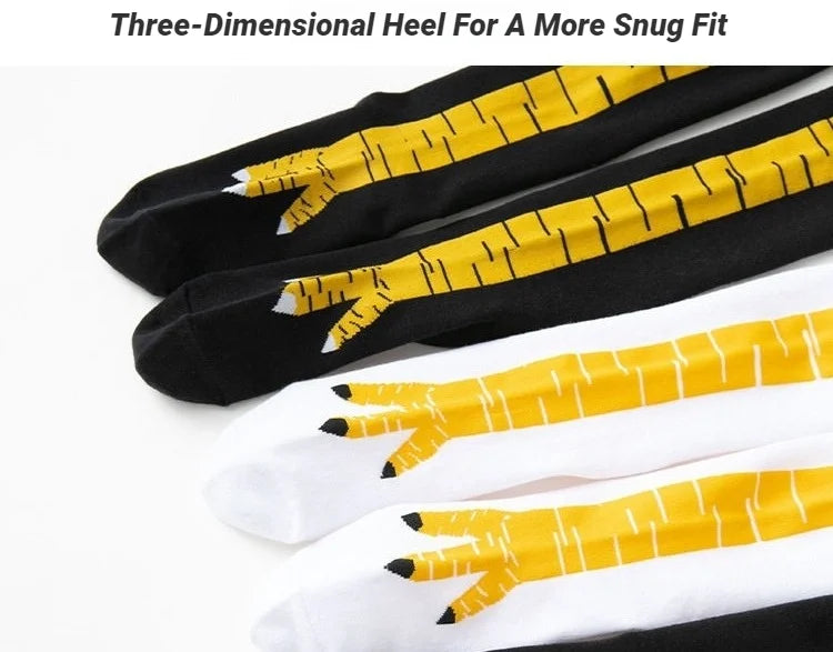 Men Funny 3D Chicken Socks Print Cartoon Cosplay High flexibility Thigh High Sock Fashion Thin Toe Feet