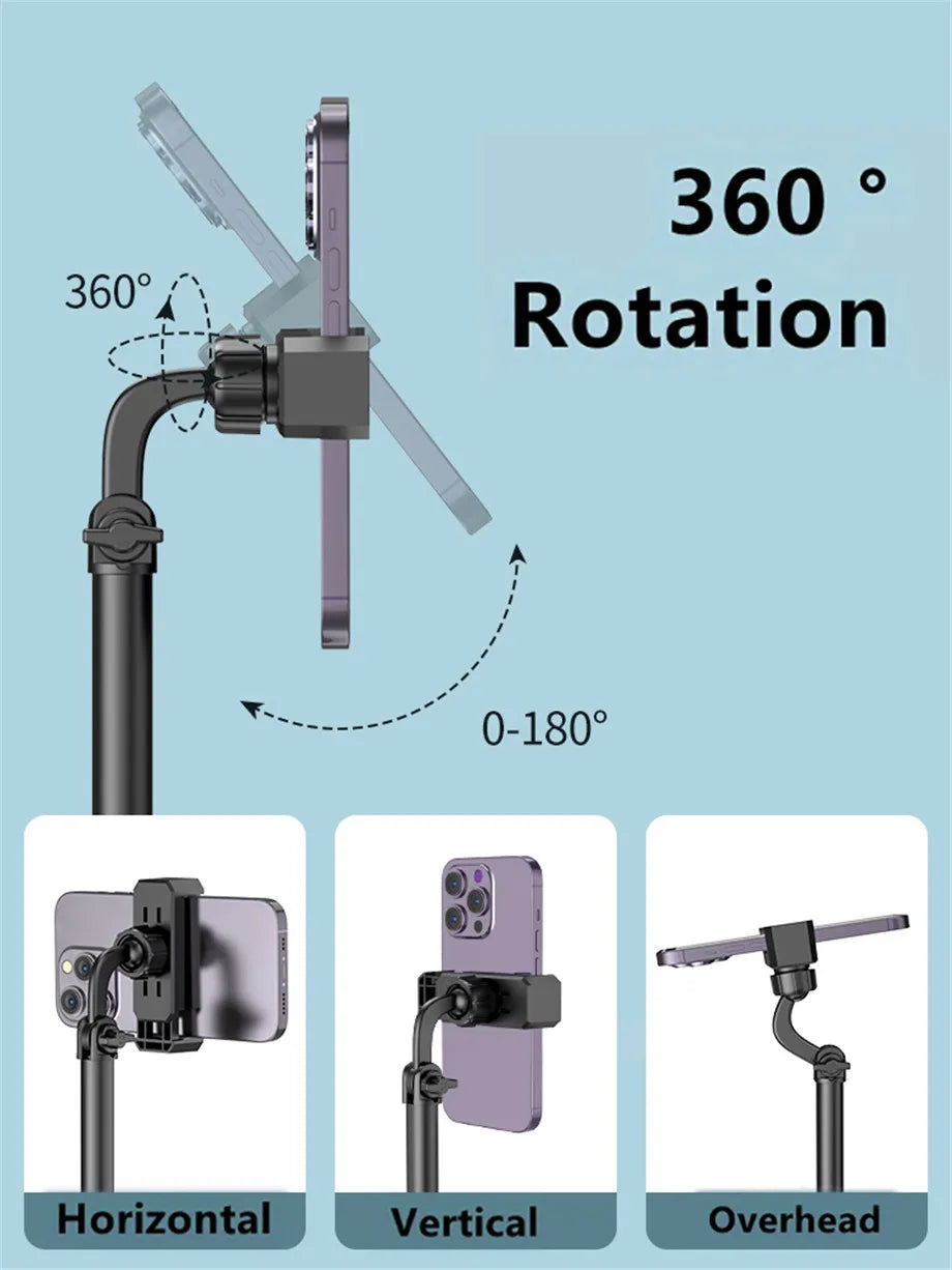 Multifunctional Mobile Phone Bracket Live Broadcast Bracket Adjustable Height Mobile Phone Telescopic Portable Bracket Live - Shoppiline