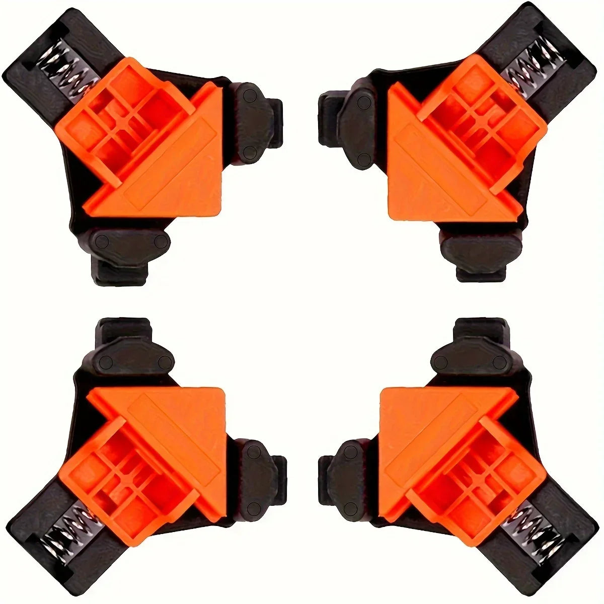 2pcs 90 Degree Corner Clamps For Woodworking, Fast Adjustable Quick Spring Loaded Woodworking Clamps,Cabinets,Photo Framing - Shoppiline