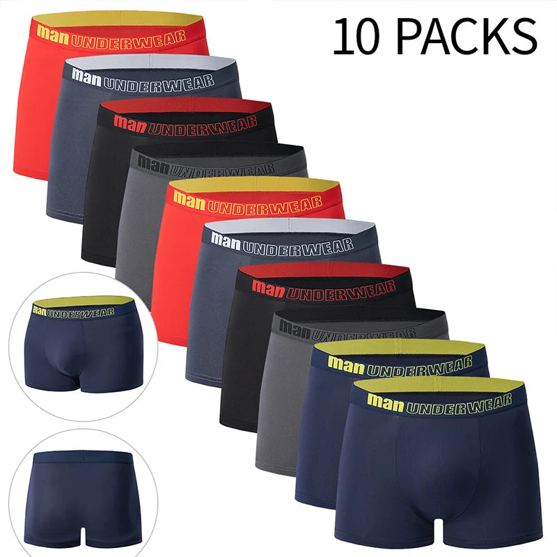Lot de 5/10 boxers pour hommes, imprimé or noir, confortables et polyvalents, grande taille, sexy, pour jeunes hommes, loisirs sportifs, plage