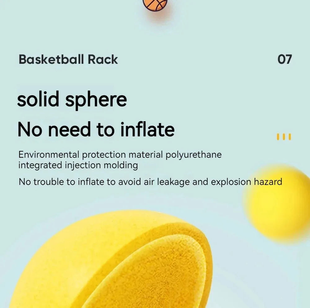 Foam Basketball Kids Silent Basketball Bouncing Mute Silent Ball Bounce Squeezable Mute Bouncing Basketball - Shoppiline