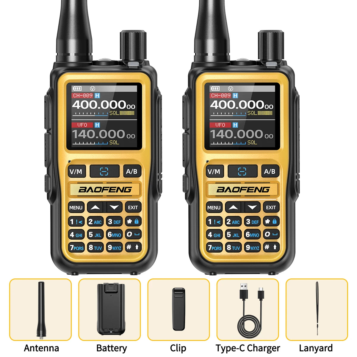 BAOFENG UV-5R Mini Walkie Talkie Multi Band Bluetooth Programming Wireless Copy Frequency 999CH AM FM Long Range Two Way Radio - Shoppiline