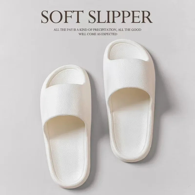EVA Men Sandals Flip Flops Man Slippers Solid Color Non-slip Soft Sole Comfortable Shower Slippers Outdoor Couple Shoes Summer