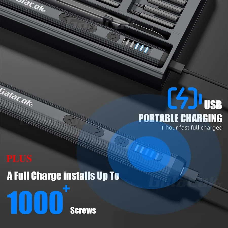 68 IN 1 Precision Electric Screwdriver Set 5 Levels Adjustable Comes Fill Light Professional Mobile Phone IPad Repair Tool - Shoppiline
