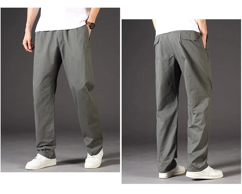 Herren Cargo Hose Sommer Frühling Baumwolle Arbeitskleidung Neu Übergröße 6XL Casual Klettern Jogginghose Sweathose Hombre Herbst Hose