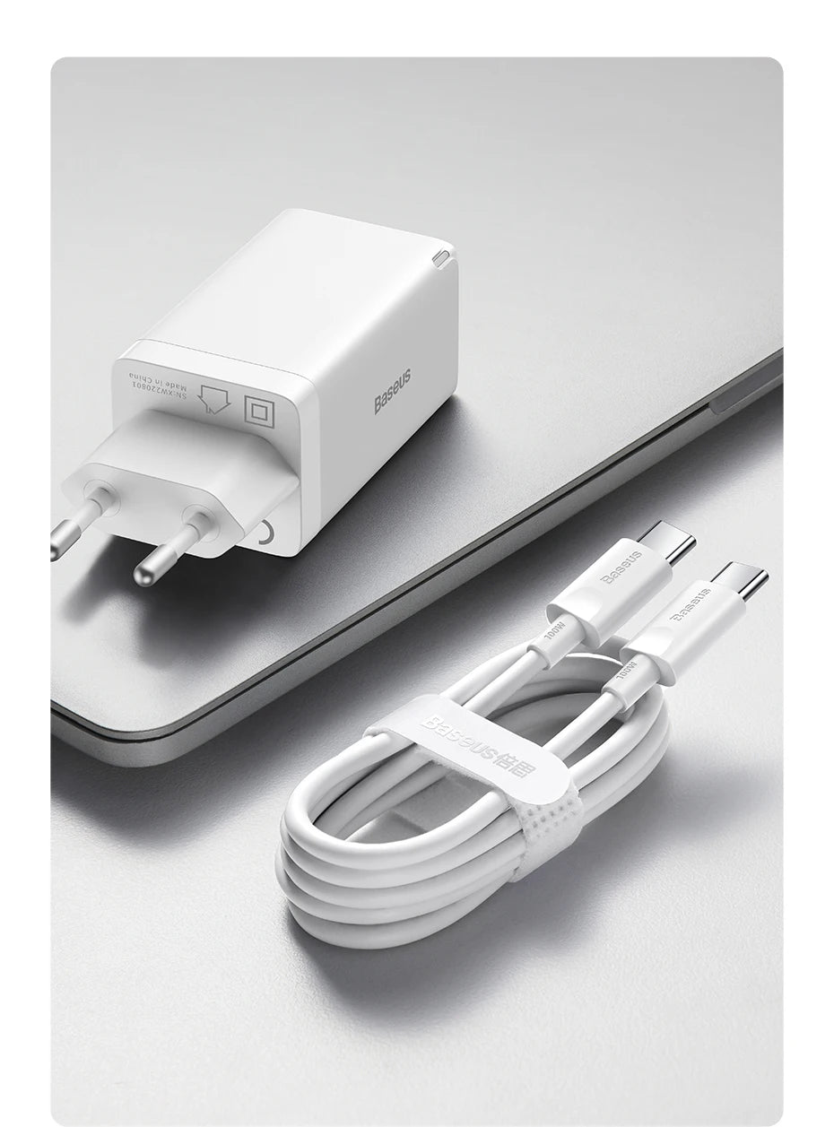 Baseus 65W GaN Charger Quick Charge Type C PD QC Charger USB Charger Portable Fast Charger For Laptop iPhone 17 16 15 14 13 Pro - Shoppiline