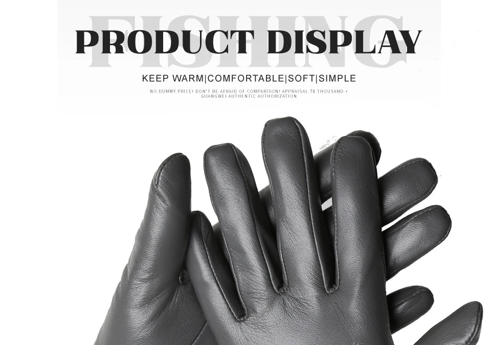Women's sheepskin gloves winter warm plus velvet short thin touch screen driving color women's leather gloves good quality -2226