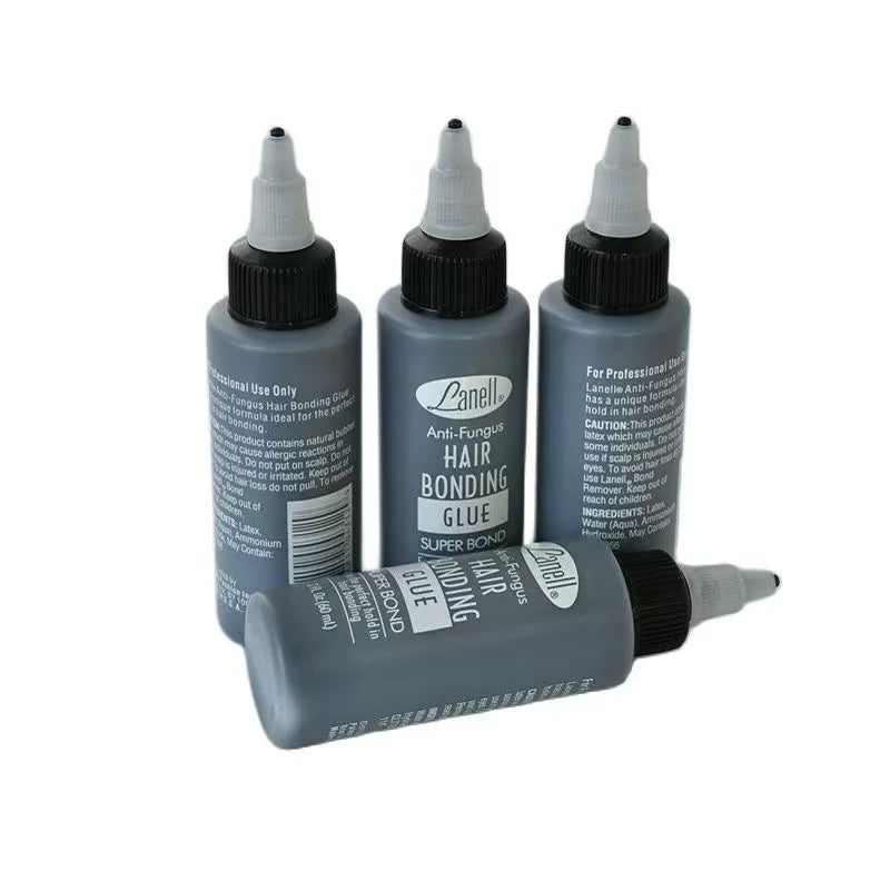 1pcs/2pcs 2Oz Lanell Black Hair Weaving Bond Anti-fungus Hair Bonding Glue SUPER BOND for the perfect hold in bonding