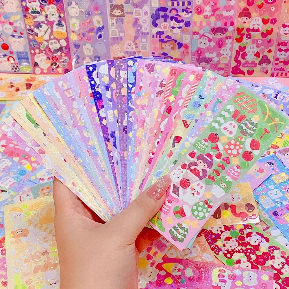 Cute Aesthetic Kawaii Decorative Stickers for Kids Above 6 Scrapbooking Diary Journal Stationery