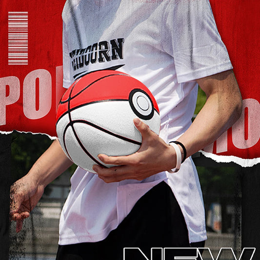 High Quality White Red PU Basketball Official Size 7 Professional Basketball with 4 Layers Outdoor Indoor Durable Ball - Shoppiline