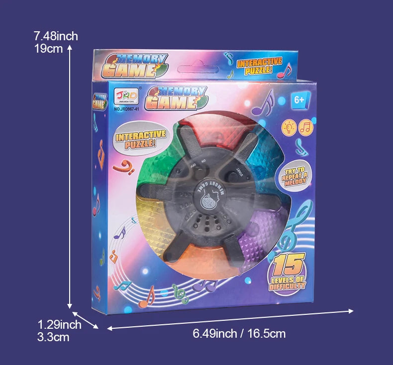 Puzzle and Memory Training Machine - Parent child Interactive Thinking Development Brain Toy - Creative Flash Sound - Mini Elect