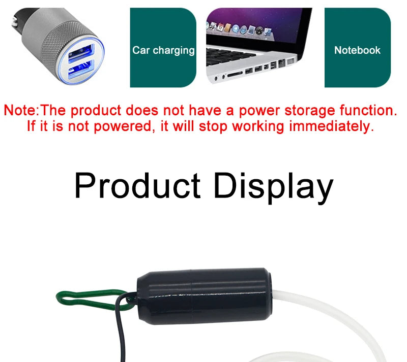 Aquarium USB Air Pump Fish Tank Silent Air Compressor Aquarium Portable Mini Oxygenator Oxygen Aerator Aquarium Accessories 5v