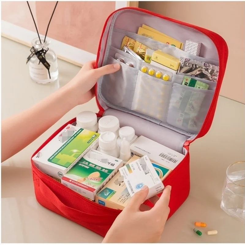 3-teiliges Set, tragbare medizinische Aufbewahrungstasche, Camping-Notfall-Erste-Hilfe-Set-Organizer, Reise-Tasche für Zuhause und Outdoor