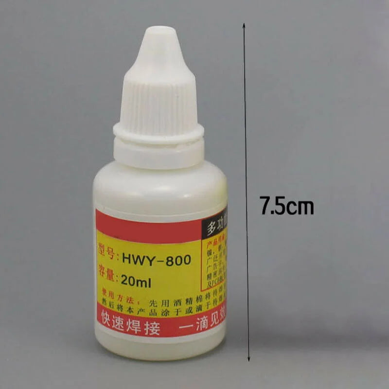 Safe And Non Toxic 20ml Stainless Steel Flux Soldering Paste, Liquid Welding Tool For Stainless Steel And Iron, HWY800 Model