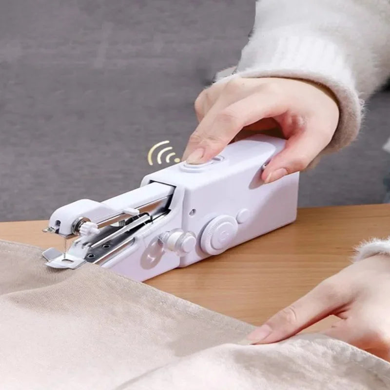 Portable Manual Sewing Machine Handheld Rope-free Electric Quick Build DIY Apparel Supplies Arts Crafts Home Garden Embroidery - Shoppiline