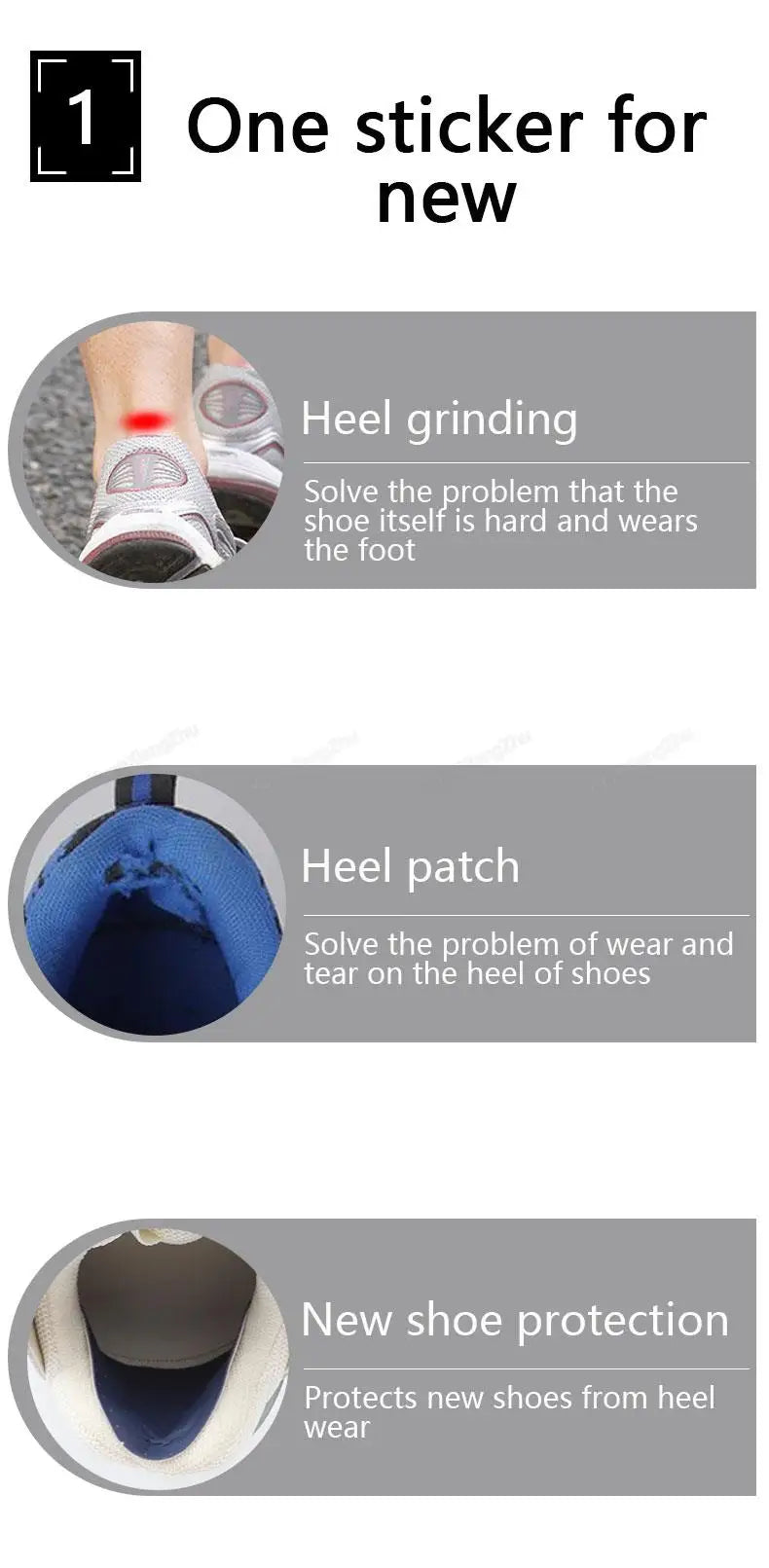 1 Paar Sportschuhe Patches Atmungsaktive Schuhpolster Patch Sneaker Fersenschutz Klebepatch Reparaturschuhe Ferse Fußpflegeprodukt