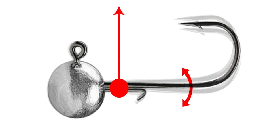 10pcs/lot big head jigs hook 1g-20g All size Round Ball Jig Head Hook Weedless Long Shank Jig Head For Soft Worm Fishing