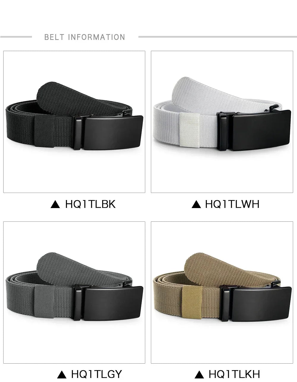 Nouvelle ceinture élastique de sport de golf, ceinture tactique, boucle automatique en métal, ceinture militaire en nylon extensible résistante pour hommes, grandes tailles 115-150CM