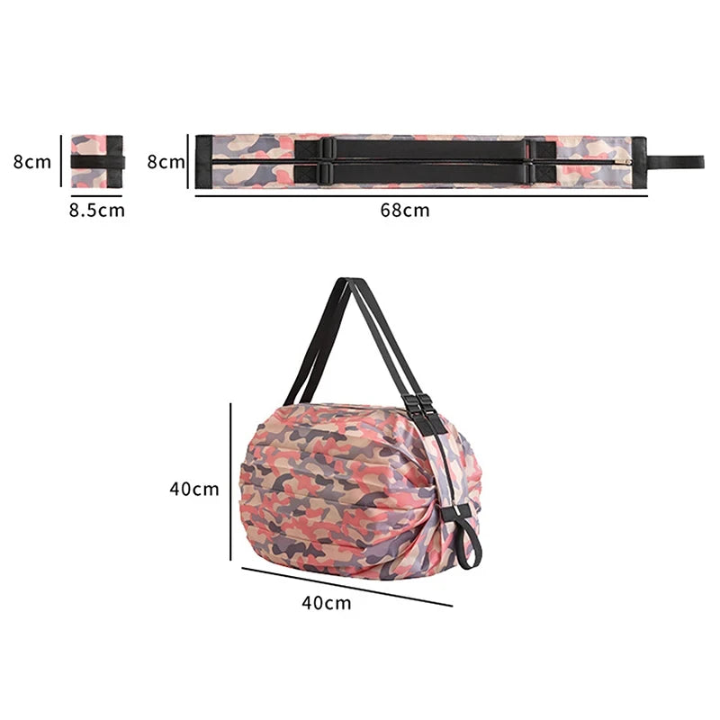 Foldable Eco-friendly Waterproof Storage Bag for Travel Shopping Portable Handbag Extra Large Capacity Travel Essentials