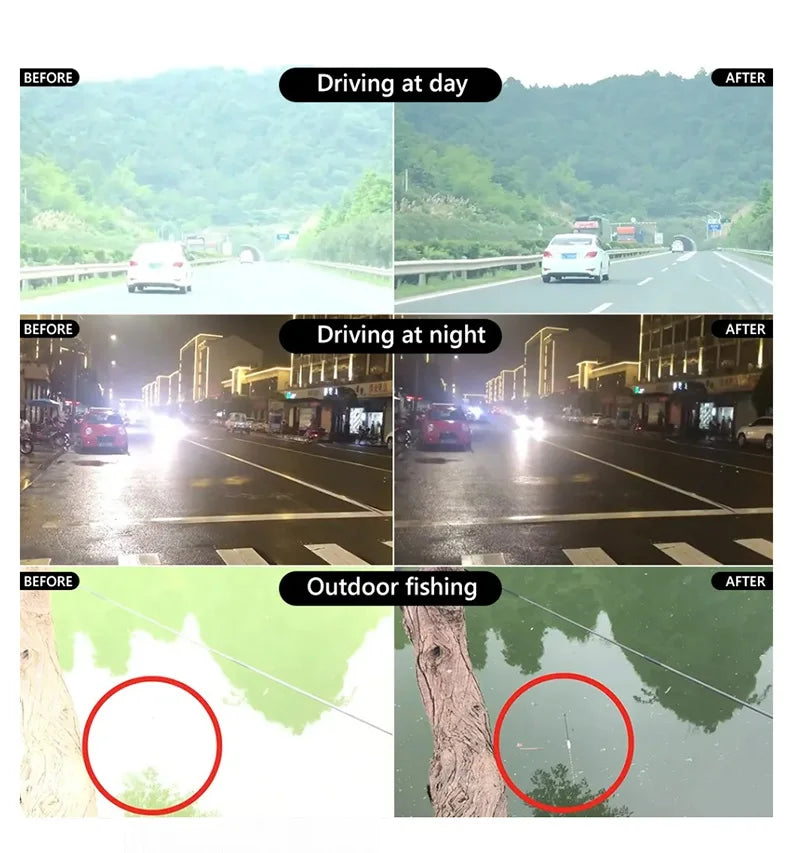 Men Photochromic Polarized Sunglasses Driving Fishing Chameleon Glasses Change Color Sun Glasses Day Night Vision Eyewear
