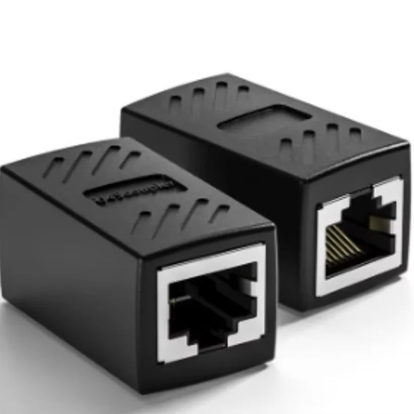 Network cable butt connector extender adapter rj45 network monitoring broadband crystal head adapter straight connector connecti