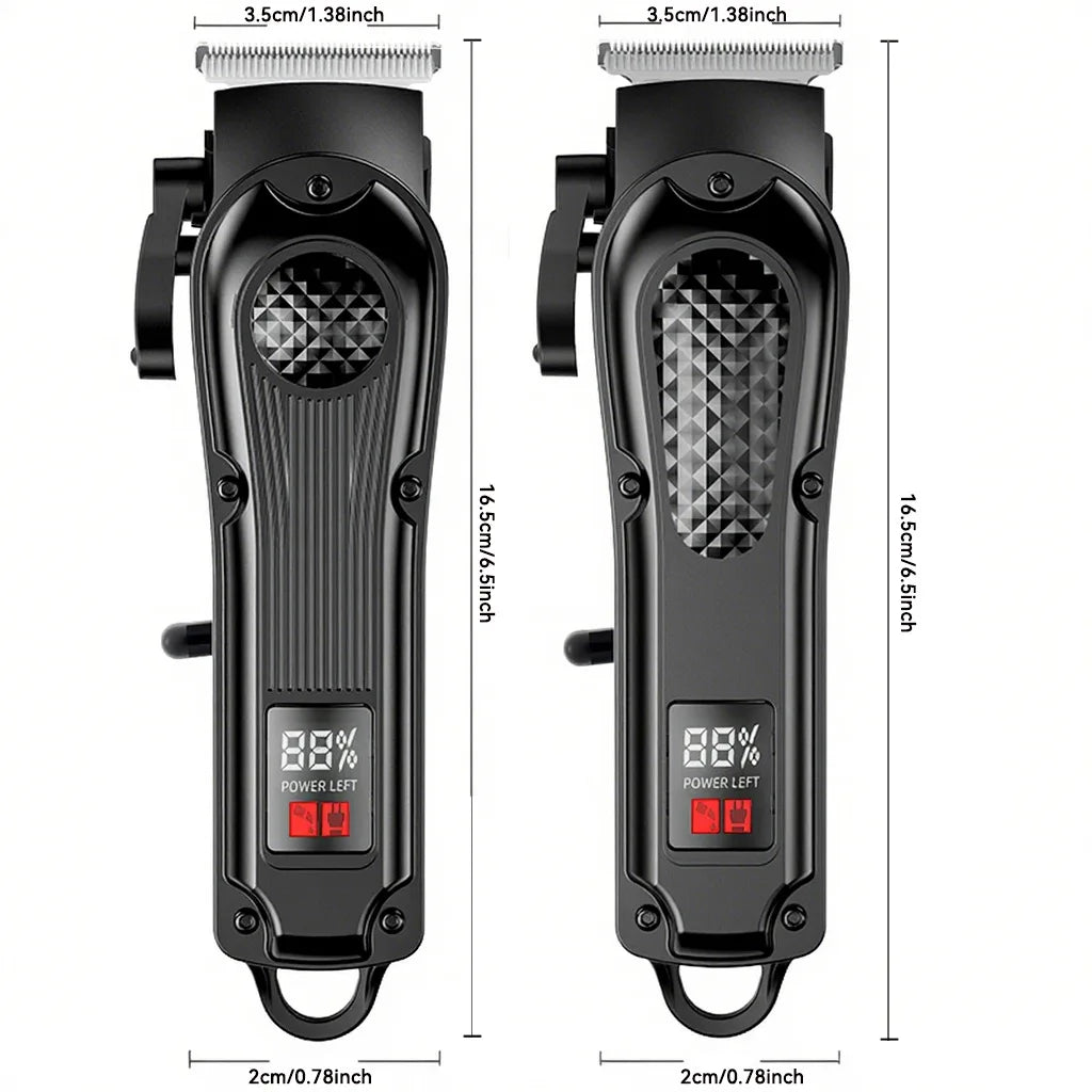 Electric Hair Clipper Bald Head Grooming Tool Self-Shaving Reasoning Barber Machine for Professional And Home Use