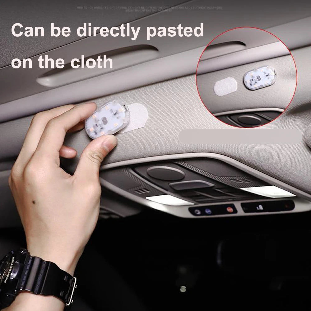 1pc Touch Sensor USB LED Interior light LED Lamp Car Ceiling Lamp Reading Light Car Decorations Roof Interior Lighting