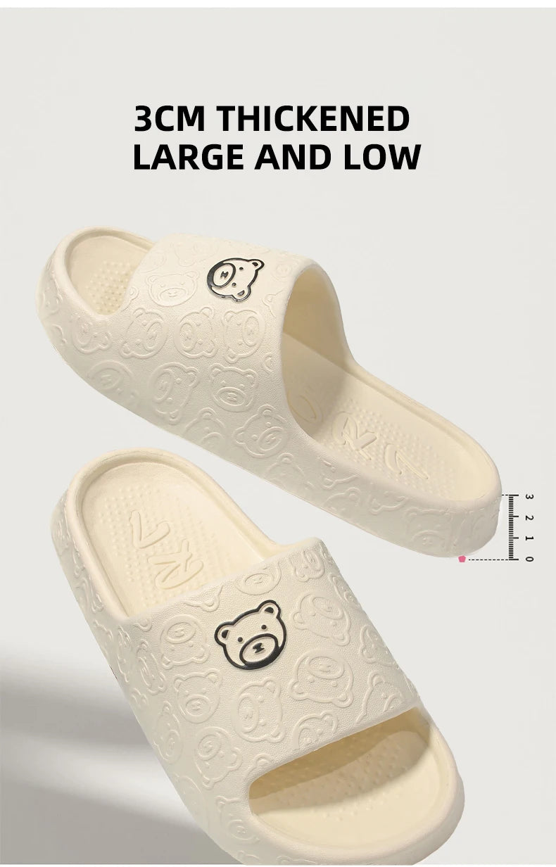 Non-Slip Slippers Female Outer Wear 2024 New Bathroom Indoor Home Sandals Female Summer Eva