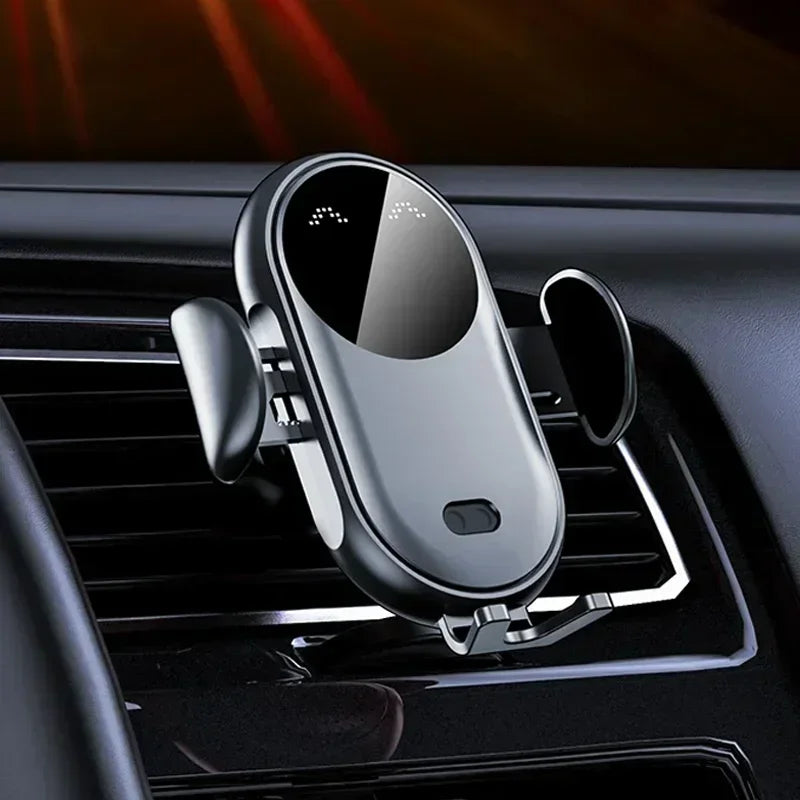 VIKEFON Car Wireless Charger Car Phone Holder for iPhone 17-12 Pro Max 11 Pro X MAX 8 7 Plus Intelligent Infrared Phone Holder - Shoppiline