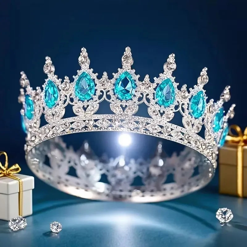 Baroque Crystal Tiaras And Crowns Headband For Women Party Prom Diadem Bridal Wedding Hair Accessories Jewelry Crown Tiara Gift