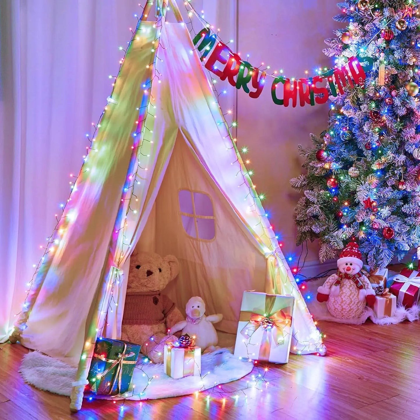 30-75M LED Firecracker String Lights EU/US DC Garland Fairy Lights Holiday String Lights for Wedding Party Christmas Decoration