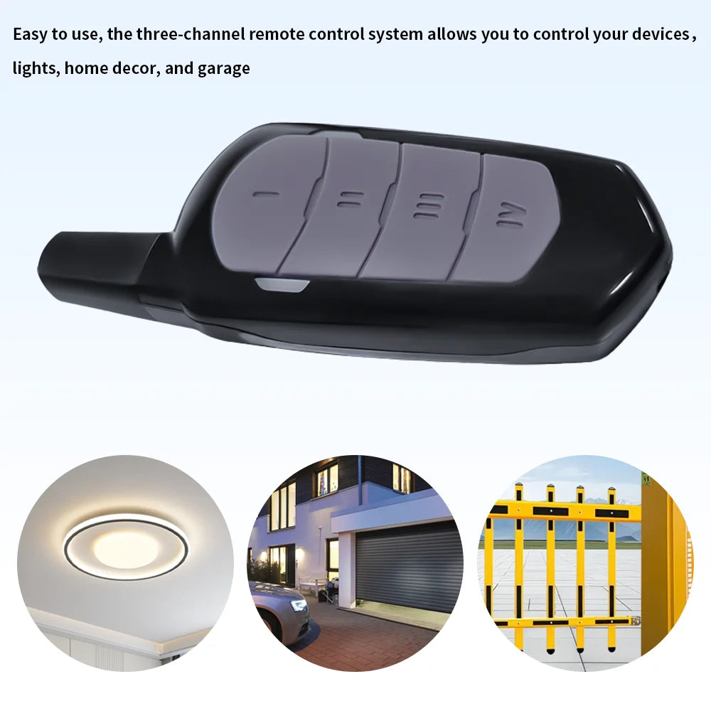 Garage Remote Control Duplicator 433mhz Gate Door Commands Opener 433 92mhz Electric Rolling Code Clone Access Portal Fixed Cod