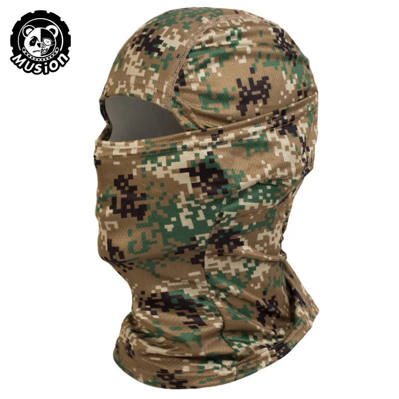 Musion Motorrad Sturmhaube Sonnenschutz Vollgesichtsmaske Atmungsaktives Mesh Airsoft Maske Sturmhaube Fahrrad Radfahren Kopfbedeckung Unde
