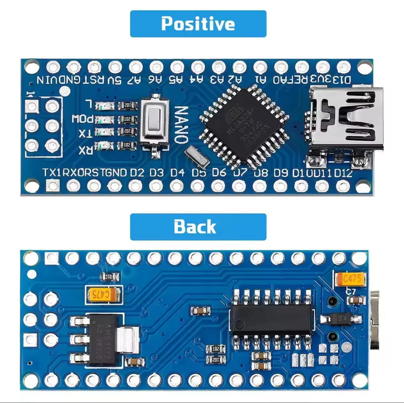 Promotion For arduino Nano 3.0 Atmega328 Controller  compatible Board HZWDONE Module PCE Development Board without USB V3.0