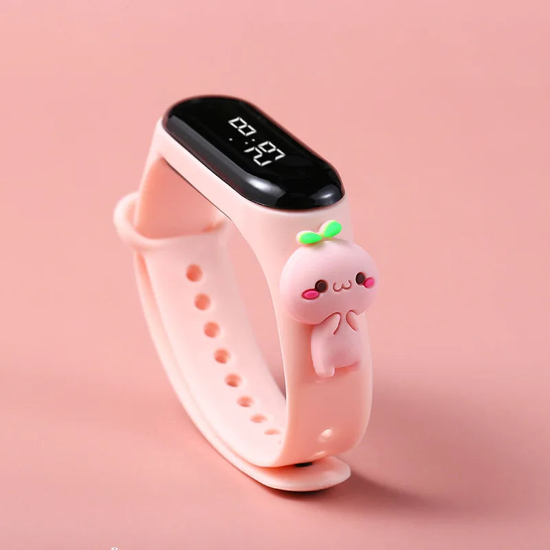 Mode Mickey Kinderuhren für Mädchen Elektronisches Armband Sport Touch LED Spiderman Puppe Kinderuhr Frauen Wasserdichte Uhr