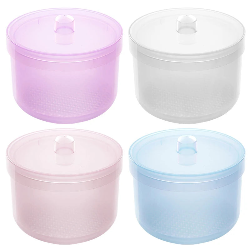 Nail Drill Bits Disinfection Box Double Layer Filtration Cleaning Box Manicure Storage Case Nail Brush Cleaning Container