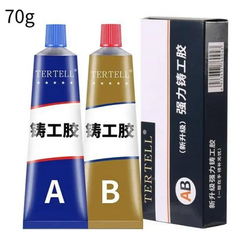 ZEXEF Colle haute température pour métal, réparation de soudure, forte résistance, magique AB, Adhésif Bi-composant pour Plastique et Bois