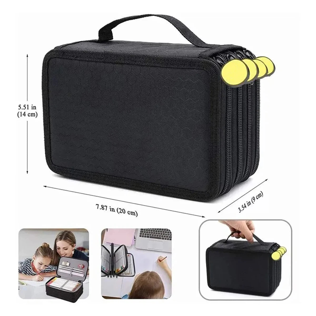 72 Holes Four layers Pencil Case Large Capacity Kawaii Pen Storage Bag Korean Stationery Back to School Office Supplies - Shoppiline