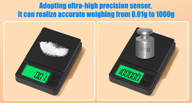 Newest Design Electronics Digital Jewelry Scale 0.01g Accuracy High Quality DigitalPocket Scale Mini Scale Tiny Scale