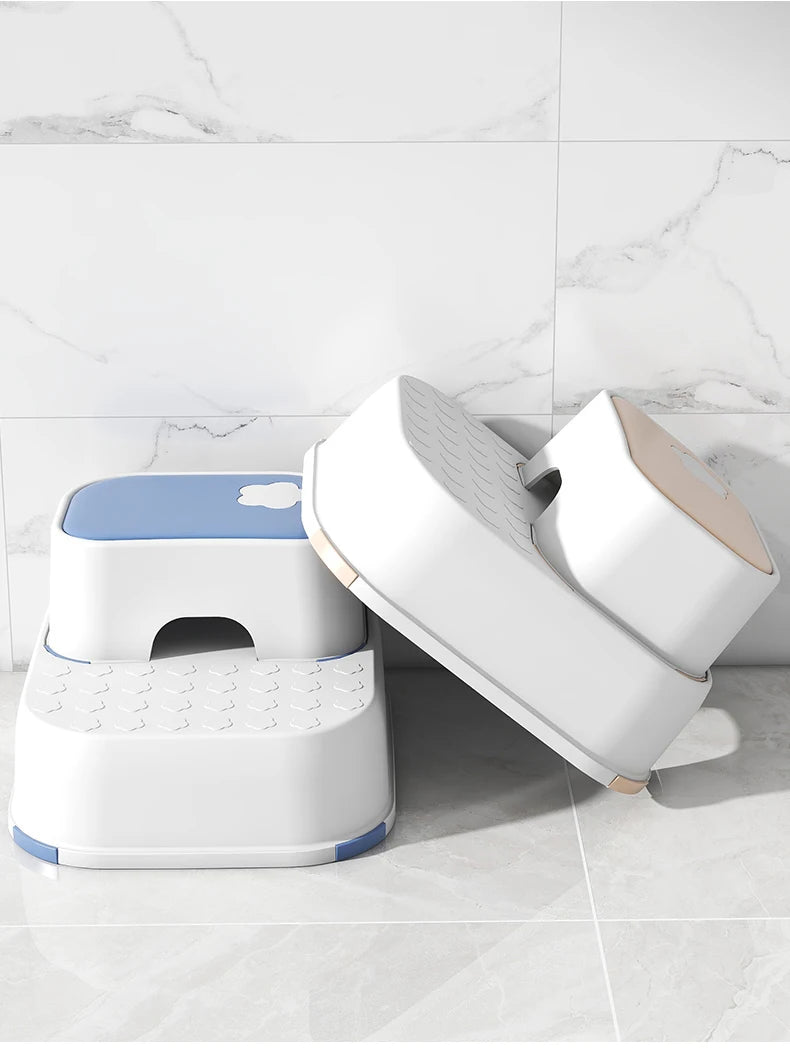 WORTHBUY Kid Step Stool Bathroom Non Slip Safety Training Stool Washing Step Stools For Children Living Room Bathroom Furniture