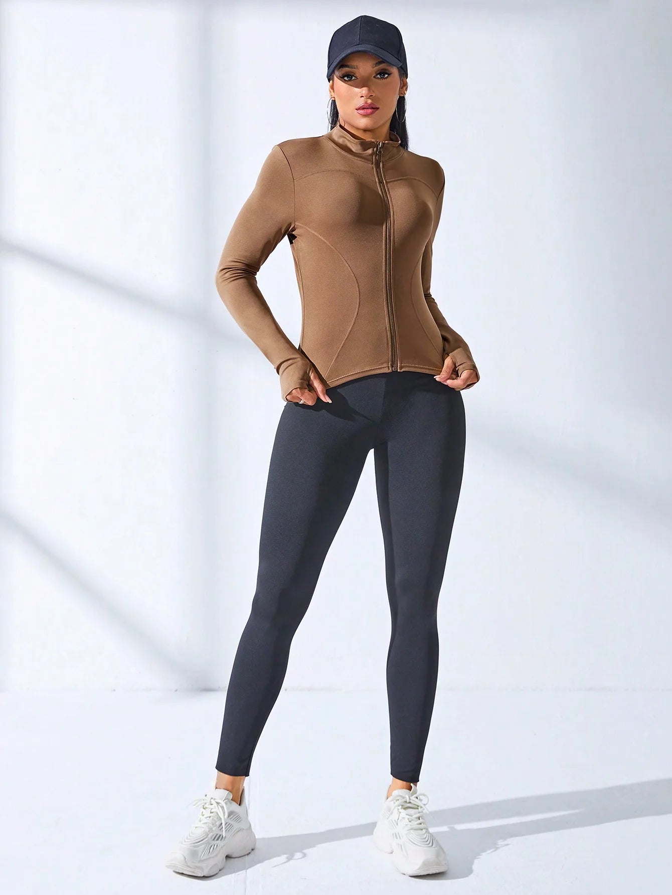 Manteau de yoga 2024, veste de sport courte pour femmes, vêtements de fitness amincissants et sculptants, veste de yoga zippée