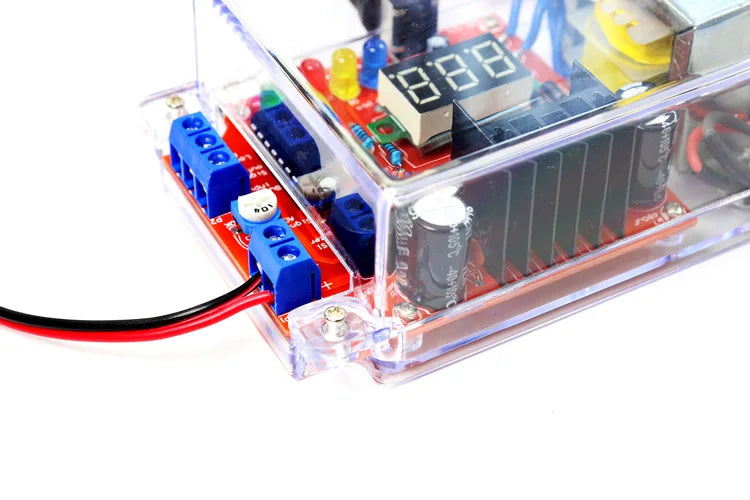 Electronic DIY LM317 Adjustable Voltage Regulated Kit DC Step-down Power Supply Making Parts With Case Soldering Assembly 220V - Shoppiline